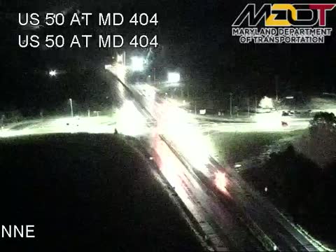 US 50 at MD 404, Wye Mills: live Chesapeake Bay Bridge traffic camera (US 50/301, Maryland)