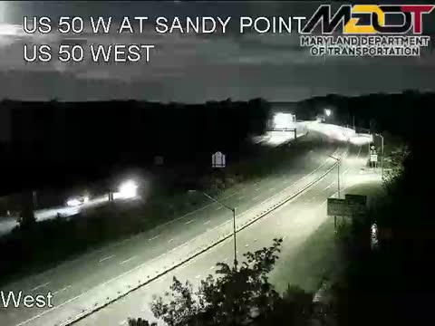 Sandy Point, Westbound: live Chesapeake Bay Bridge traffic camera (US 50/301, Maryland)
