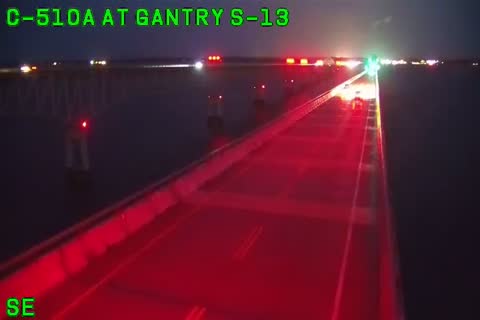 Bay Bridge Mid-Span, Eastbound: live Chesapeake Bay Bridge traffic camera (US 50/301, Maryland)