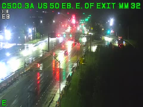 US 50 Eastbound, past Exit 32: live Chesapeake Bay Bridge traffic camera (US 50/301, Maryland)