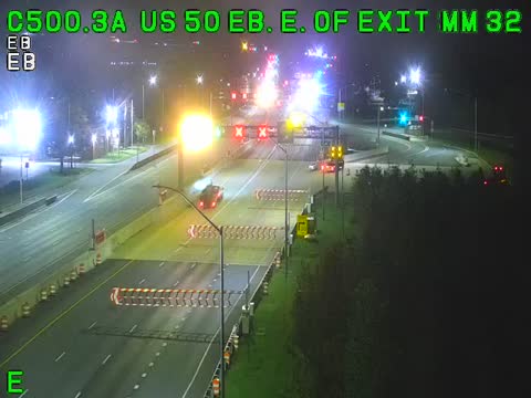 US 50 Eastbound, past Exit 32: live Chesapeake Bay Bridge traffic camera (US 50/301, Maryland)