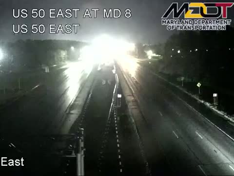 Rte 8 Overpass, facing the Bridge: live Chesapeake Bay Bridge traffic camera (US 50/301, Maryland)