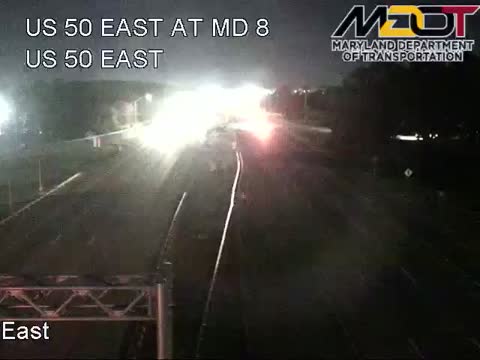 Rte 8 Overpass, facing the Bridge: live Chesapeake Bay Bridge traffic camera (US 50/301, Maryland)