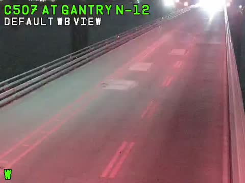 Bay Bridge Westbound, Gantry N12: live Chesapeake Bay Bridge traffic camera (US 50/301, Maryland)